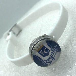 KC Royals Baseball Silicone snap bracelet SB20